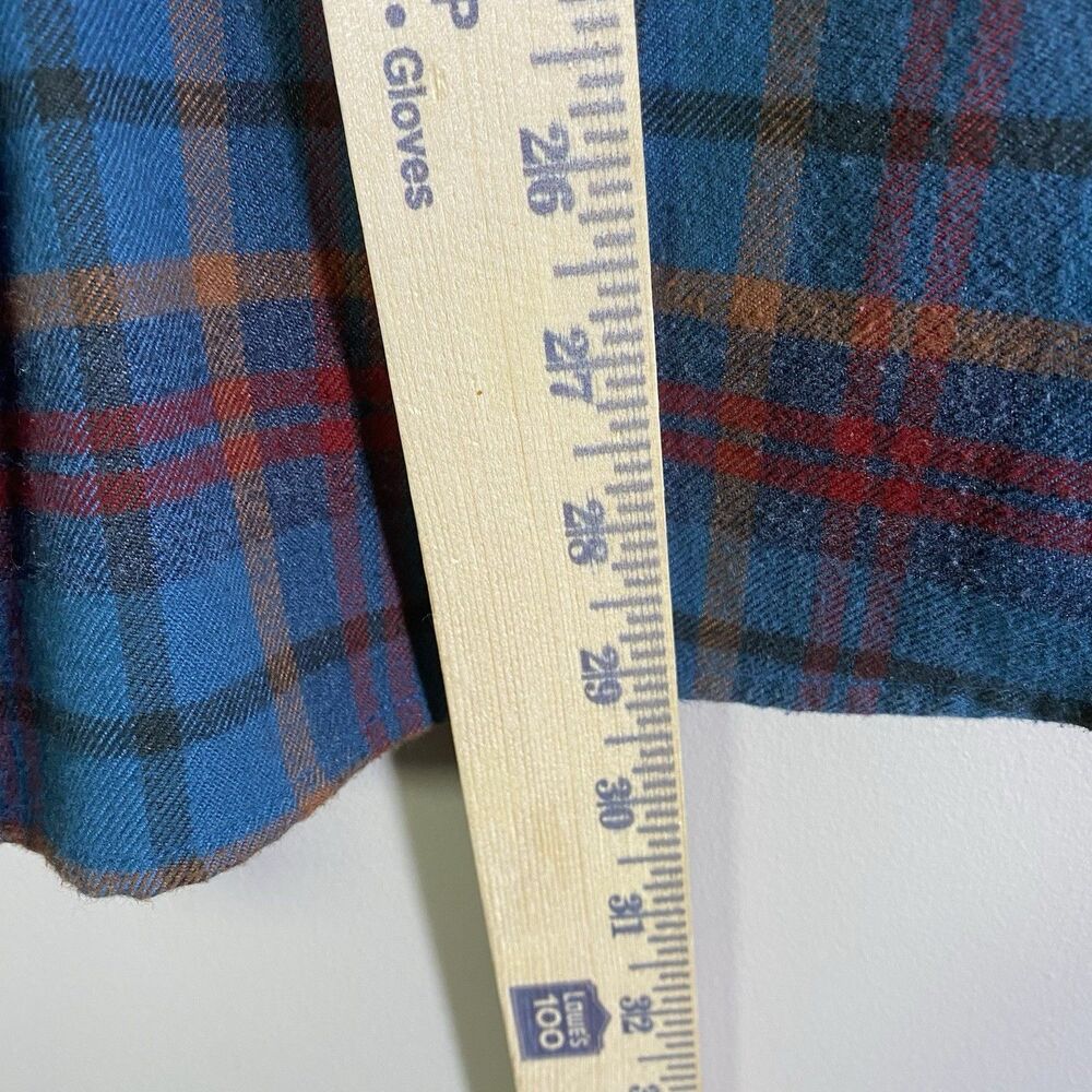 Howler Bros Shirt Mens Large Blue Plaid Flannel Long Sleeve Button Up - Picture 13 of 16